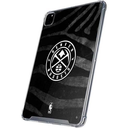 NBA Denver Nuggets Black Animal Print iPad Pro 12.9in (2020) Clear Case