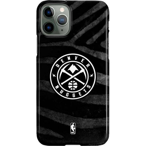 NBA Denver Nuggets Black Animal Print iPhone 11 Pro Lite Case