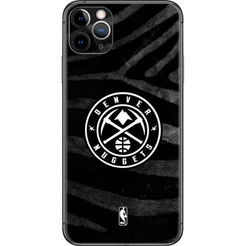 NBA Denver Nuggets Black Animal Print iPhone 11 Pro Max Skin