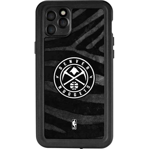 NBA Denver Nuggets Black Animal Print iPhone 11 Pro Max Waterproof Case