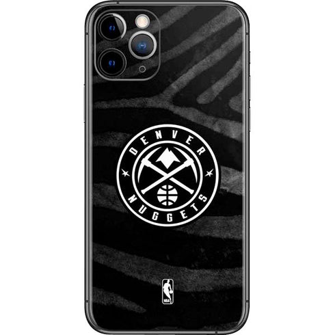 NBA Denver Nuggets Black Animal Print iPhone 11 Pro Skin