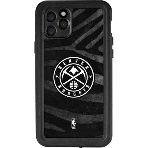 NBA Denver Nuggets Black Animal Print iPhone 11 Pro Waterproof Case