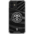 NBA Denver Nuggets Black Animal Print iPhone 12 Clear Case