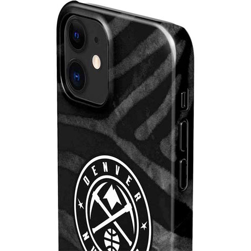 NBA Denver Nuggets Black Animal Print iPhone 12 Mini Lite Case