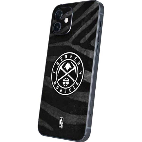 NBA Denver Nuggets Black Animal Print iPhone 12 Mini Skin