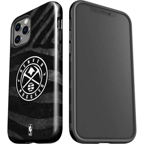 NBA Denver Nuggets Black Animal Print iPhone 12 Pro Max Impact Case