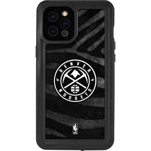 NBA Denver Nuggets Black Animal Print iPhone 12 Pro Max Waterproof Case