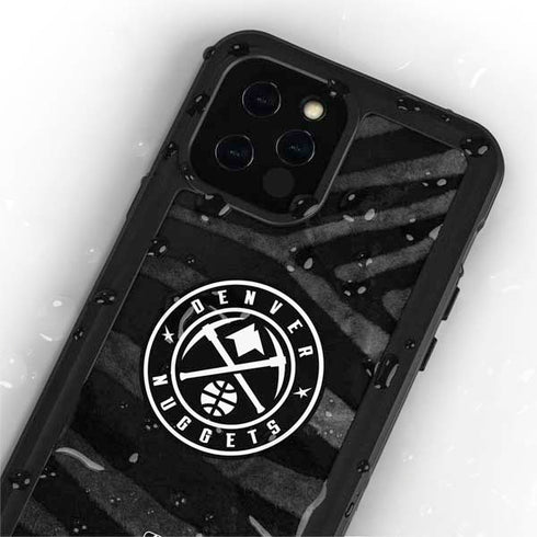 NBA Denver Nuggets Black Animal Print iPhone 12 Pro Waterproof Case