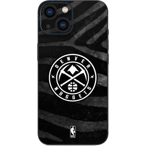 NBA Denver Nuggets Black Animal Print iPhone 13 Mini Skin