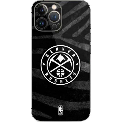 NBA Denver Nuggets Black Animal Print iPhone 13 Pro Max Skin