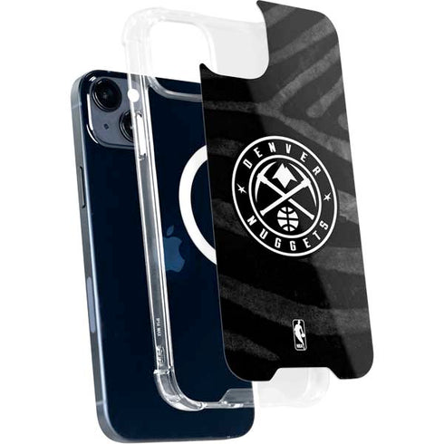 NBA Denver Nuggets Black Animal Print iPhone 14 Plus MagSafe Case
