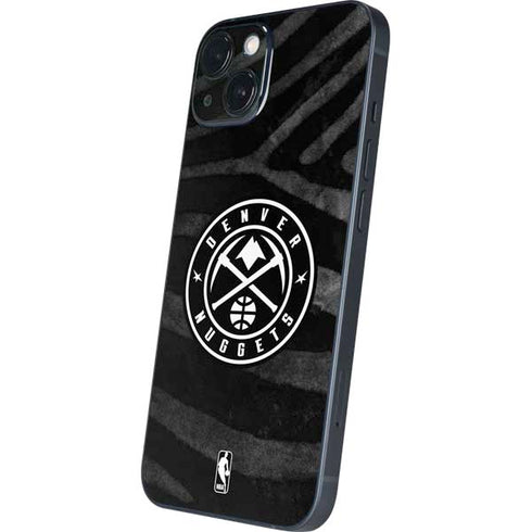NBA Denver Nuggets Black Animal Print iPhone 14 Plus Skin