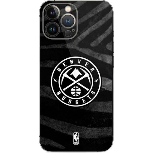 NBA Denver Nuggets Black Animal Print iPhone 14 Pro Max Skin