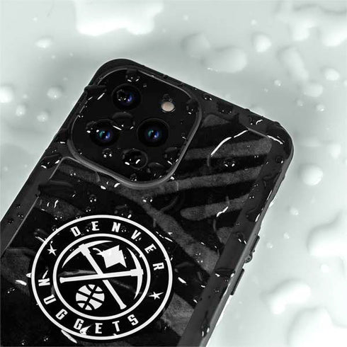 NBA Denver Nuggets Black Animal Print iPhone 14 Pro Max Waterproof Case