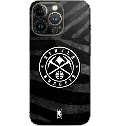 NBA Denver Nuggets Black Animal Print iPhone 15 Pro Skin