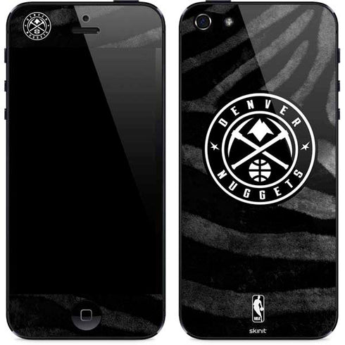 NBA Denver Nuggets Black Animal Print iPhone 5/5s/5SE Skin