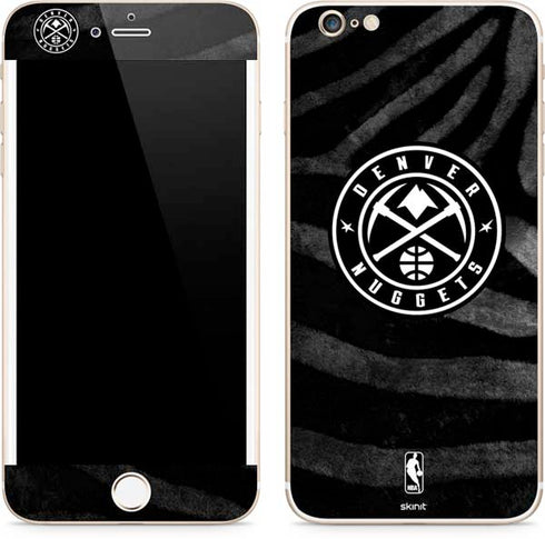NBA Denver Nuggets Black Animal Print iPhone 6/6s Plus Skin