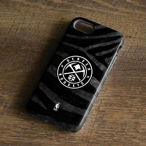 NBA Denver Nuggets Black Animal Print iPhone 8 Pro Case