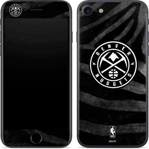 NBA Denver Nuggets Black Animal Print iPhone 8 Skin