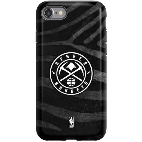 NBA Denver Nuggets Black Animal Print iPhone SE (2nd & 3rd Gen) Pro Case