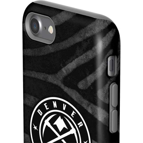 NBA Denver Nuggets Black Animal Print iPhone SE (2nd & 3rd Gen) Pro Case