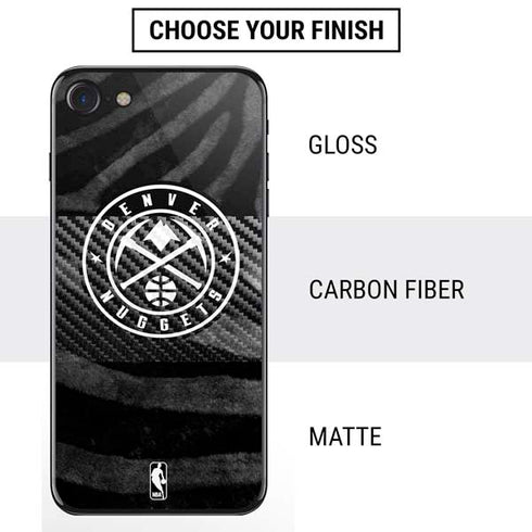 NBA Denver Nuggets Black Animal Print iPhone SE (2nd & 3rd Gen) Skin