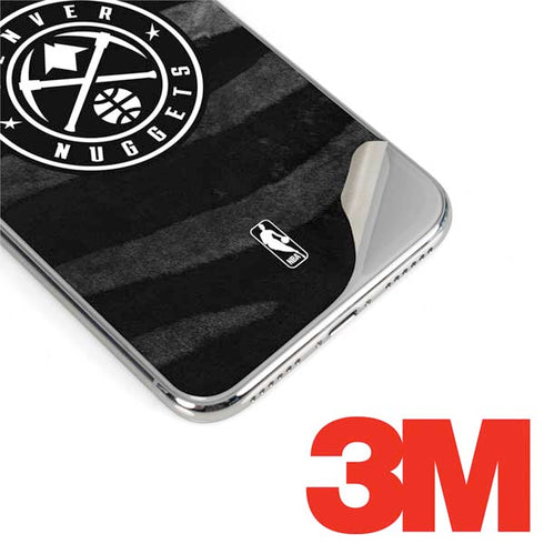NBA Denver Nuggets Black Animal Print iPhone X Skin