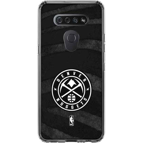 NBA Denver Nuggets Black Animal Print LG K51/Q51 Clear Case
