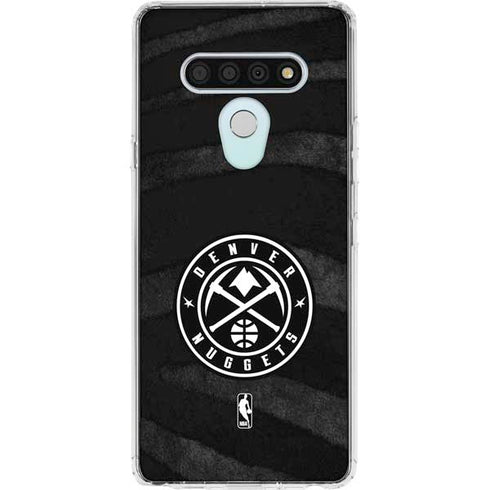 NBA Denver Nuggets Black Animal Print LG Stylo 6 Clear Case