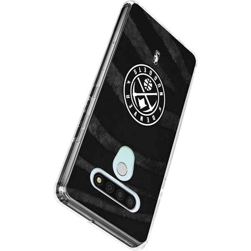 NBA Denver Nuggets Black Animal Print LG Stylo 6 Clear Case
