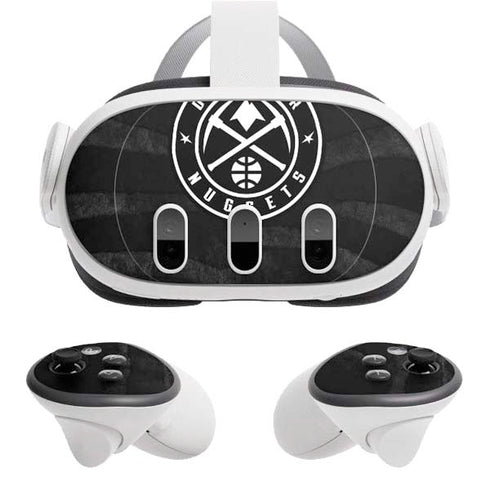 NBA Denver Nuggets Black Animal Print Meta Quest 3 Skin
