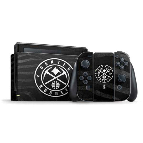 NBA Denver Nuggets Black Animal Print Nintendo Switch Bundle Skin