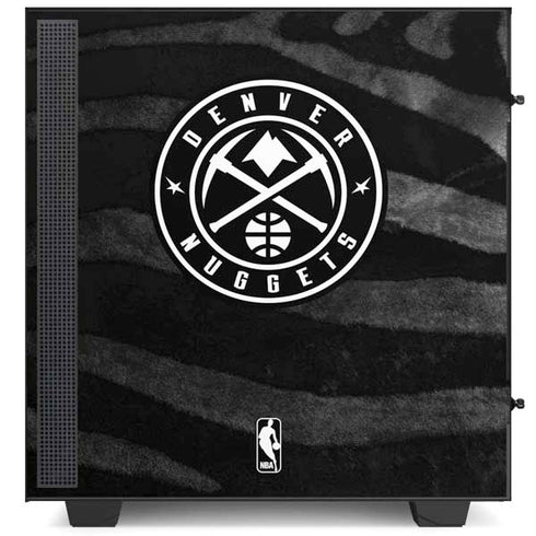 NBA Denver Nuggets Black Animal Print NZXT H510 Compact ATX Mid-Tower Case Skin