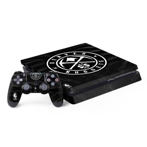 NBA Denver Nuggets Black Animal Print PS4 Slim Bundle Skin