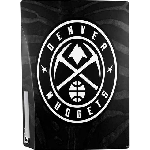 NBA Denver Nuggets Black Animal Print PS5 Console Skin