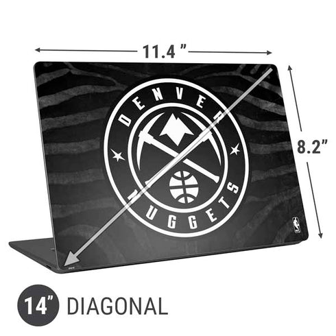 NBA Denver Nuggets Black Animal Print Universal Laptop 14in (11.4 x 8.2in) Skin
