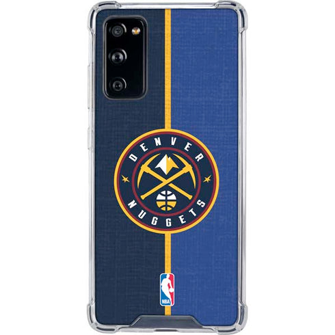 NBA Denver Nuggets Canvas Galaxy S20 FE Clear Case