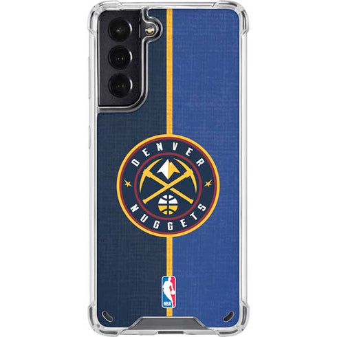 NBA Denver Nuggets Canvas Galaxy S21 5G Clear Case