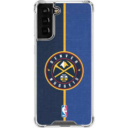 NBA Denver Nuggets Canvas Galaxy S21 FE Clear Case