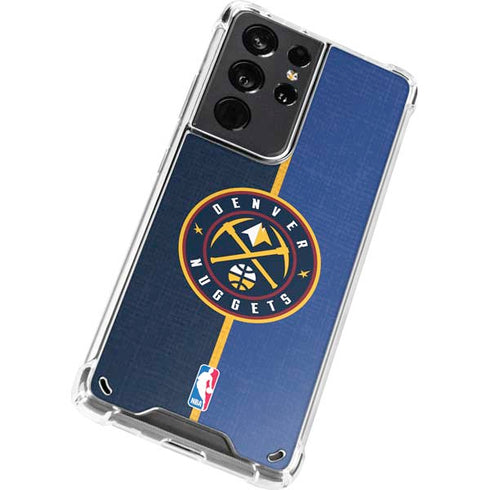 NBA Denver Nuggets Canvas Galaxy S21 Ultra 5G Clear Case