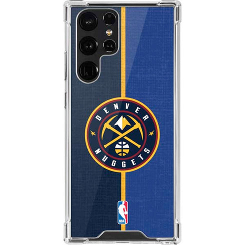 NBA Denver Nuggets Canvas Galaxy S22 Ultra Clear Case