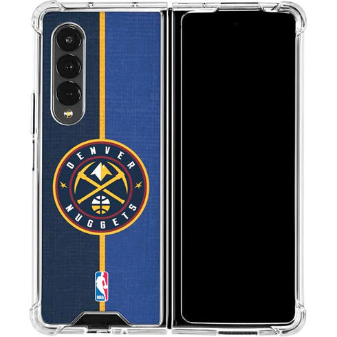 NBA Denver Nuggets Canvas Galaxy Z Fold4 5G Clear Case