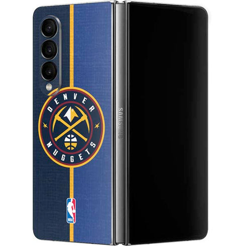 NBA Denver Nuggets Canvas Galaxy Z Fold4 5G Skin