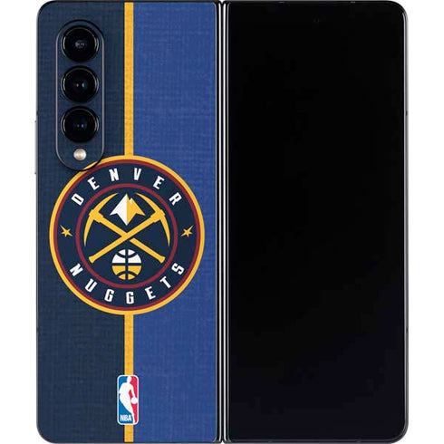 NBA Denver Nuggets Canvas Galaxy Z Fold4 5G Skin