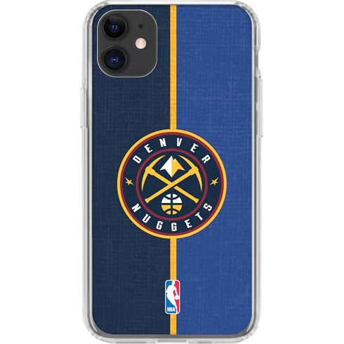 NBA Denver Nuggets Canvas iPhone 11 Clear Case