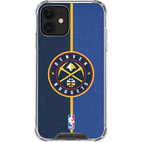 NBA Denver Nuggets Canvas iPhone 12 Clear Case