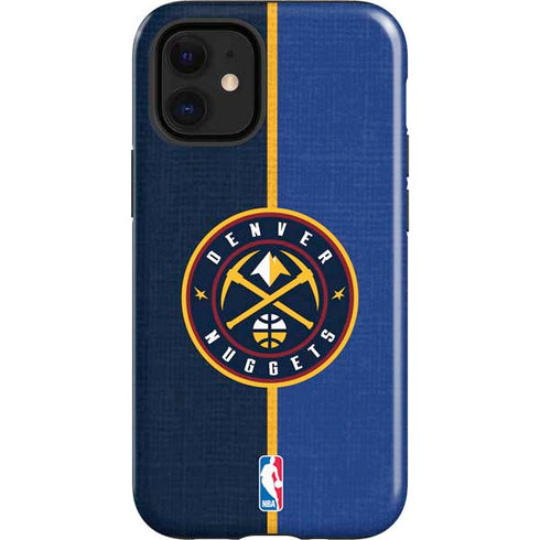 NBA Denver Nuggets Canvas iPhone 12 Mini Impact Case