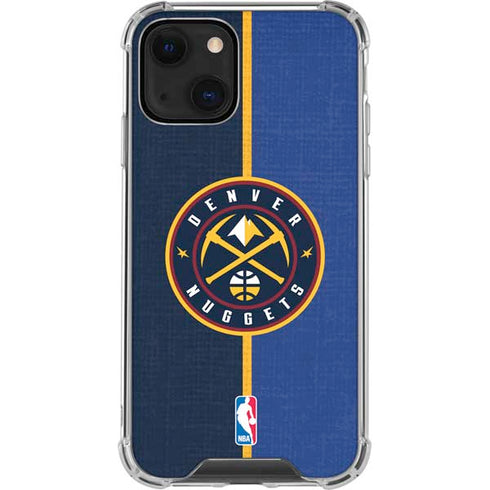 NBA Denver Nuggets Canvas iPhone 14 Clear Case