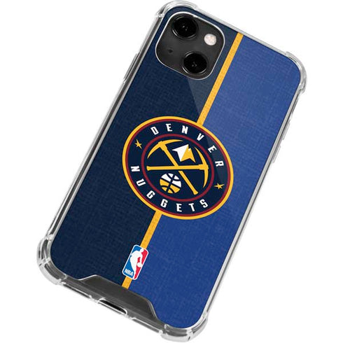 NBA Denver Nuggets Canvas iPhone 14 Clear Case