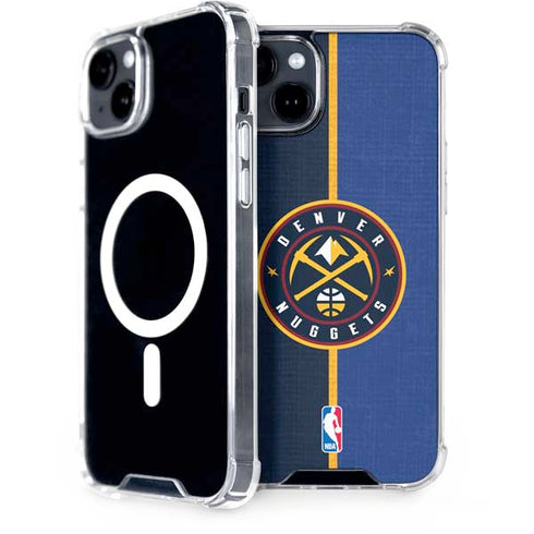 NBA Denver Nuggets Canvas iPhone 15 Plus MagSafe Case